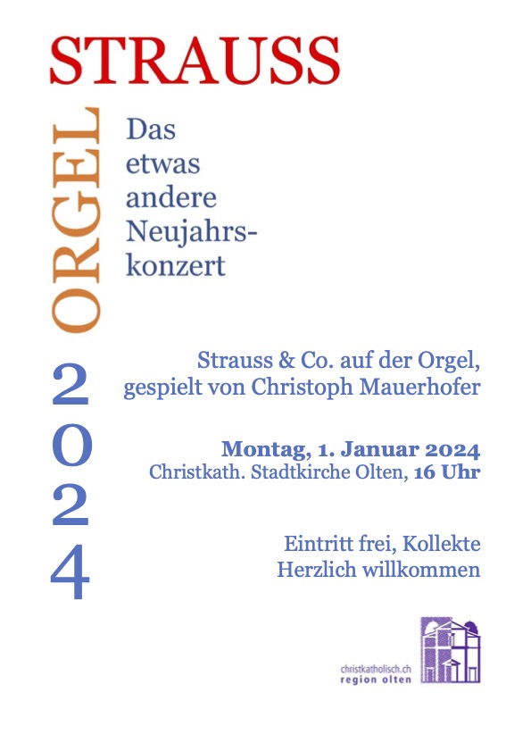 Neujahrskonzert- Orgelstrauss