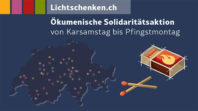 Lichtschenken.ch: Ökumenische Solidaritätsaktion ruft zum Gedenken, Hoffen, Danken und Verbunden sein auf